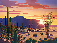 Day's End in the Desert